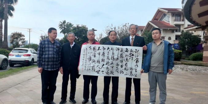 羅東進將軍勉勵軍地書畫院推動文化藝術交流與融合發展