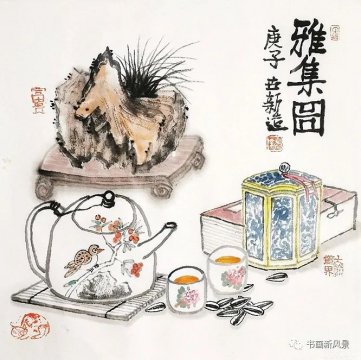 這組水墨小品，讓你心生歡喜！